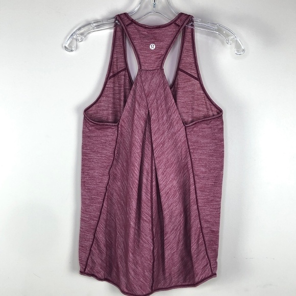 Lululemon Racerback Tank heather burgundy - Picture 3 of 5